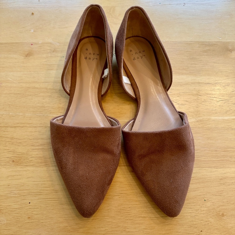A New Day Women's Tan Flats, Size 8